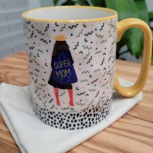 Super Mom Coffee Mug Strawberry Street Mothers Day 16 Oz Dimple Texture